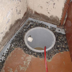 Installing a sump in a sump pump liner in a Oshkosh home