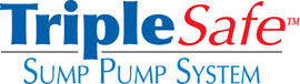 Sump pump system logo for our TripleSafe™, available in areas like Waupun