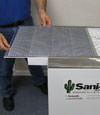 Closeup of the air system for our dehumidification system for Sturgeon Bay, Wisconsin basements