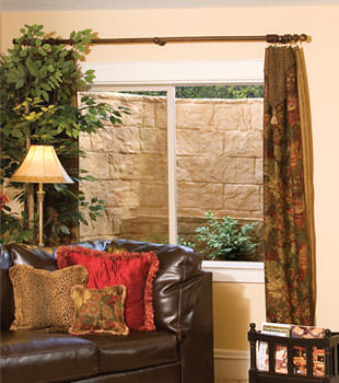 Our durable plastic window well installed in a finished basement in Wausau.