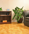 flooring with a parquet tile design installed in Neenah, Wisconsin