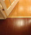 wood basement flooring design in a Manitowoc basement renovation