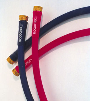 Photo of our FloodCheck washer hoses, available in Plymouth