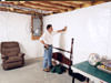 A basement wall covering for creating a vapor barrier on basement walls in Oshkosh, Appleton, Green Bay
