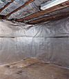 An energy efficient radiant heat and vapor barrier for a New London basement finishing project