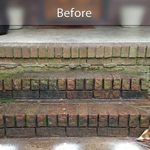 Sunken front stoop in Green Bay