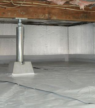 Installed crawl space insulation in Rhinelander