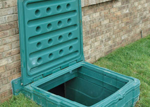 lockable crawl space access door installed in Oshkosh