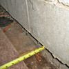 Foundation wall separating from the floor in Mosinee home
