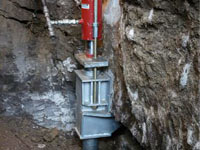 Foundation repair contractors lifting a structure in Appleton.