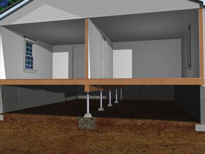 Crawl Space Joist Repair By Greater Green Bay Foundation