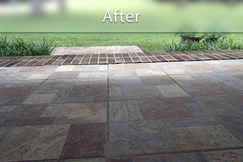 Sunken porch concrete repair in Sheboygan Raising a sinking porch with PolyLevel® in Sheboygan
