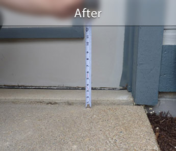 Sinking walkway repair in Green Bay, WI Green Bay concrete walkway repair & leveling