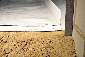 Insulated crawl space Insulating crawl space with foam insulation