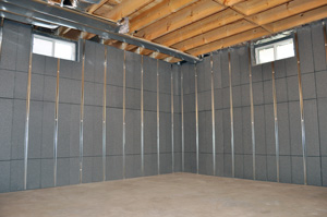 Basement wall insulation panels Insulating and finishing basement walls