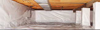 an encapsulated crawl space system in Manitowoc