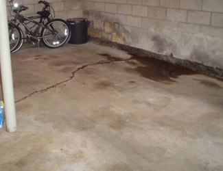 basement floor crack repair system in Wisconsin